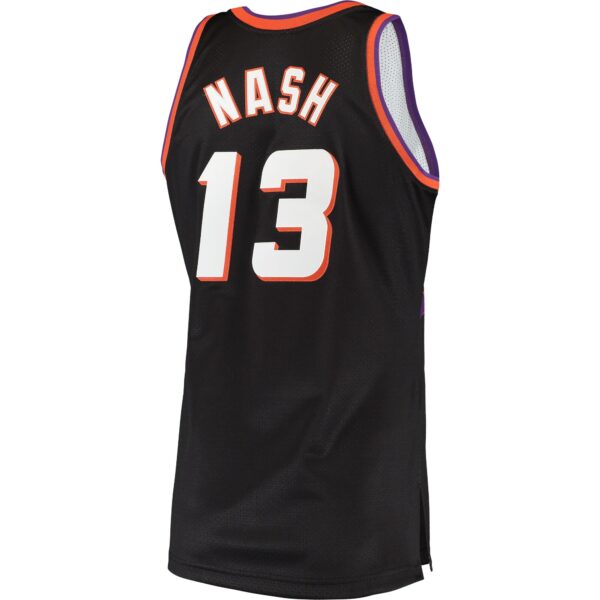 Steve Nash Phoenix Suns Mitchell & Ness 1996/97 Hardwood Classics Authentic Jersey - Black - Image 4