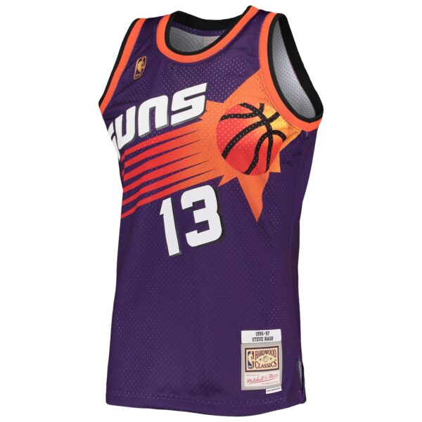 Steve Nash Phoenix Suns Mitchell & Ness 1996/97 Hardwood Classics Swingman Jersey - Purple - Image 3