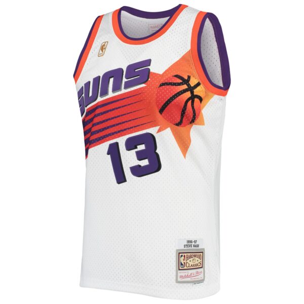 Steve Nash Phoenix Suns Mitchell & Ness 2001/02 Hardwood Classics Swingman Jersey - White - Image 3