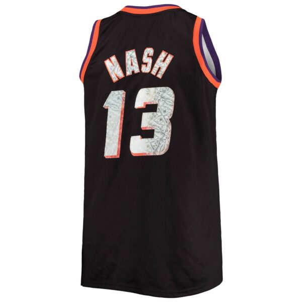 Steve Nash Phoenix Suns Mitchell & Ness Big & Tall 1996/97 NBA 75th Anniversary Diamond Swingman Jersey - Black - Image 4