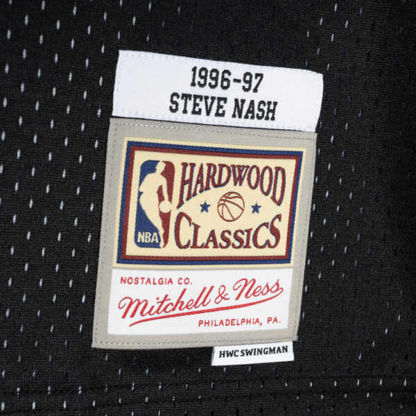Steve Nash Phoenix Suns Mitchell & Ness Hardwood Classics 1996/97 Split Swingman Jersey - Purple/Black - Image 5