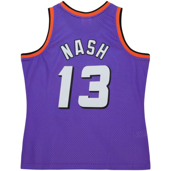 Steve Nash Phoenix Suns Mitchell & Ness Hardwood Classics 1996/97 Tropical Swingman Jersey - Purple - Image 4