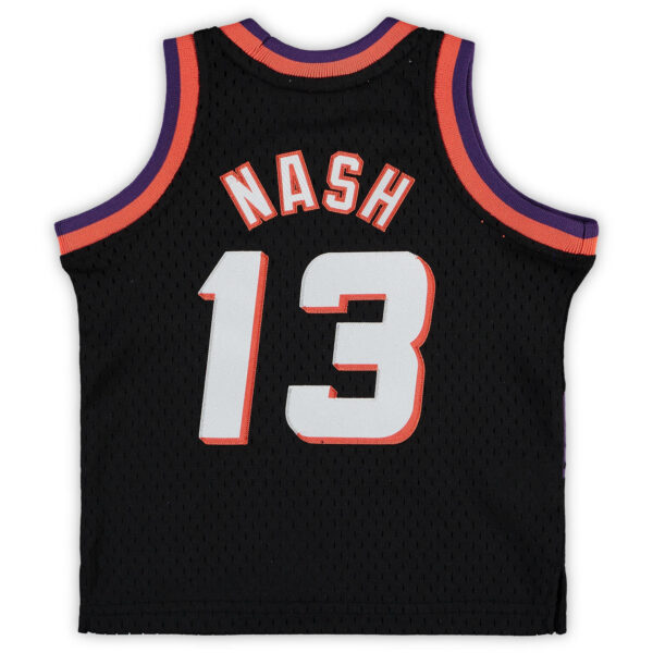 Steve Nash Phoenix Suns Mitchell & Ness Infant 1996/97 Hardwood Classics Retired Player Jersey - Black - Image 4