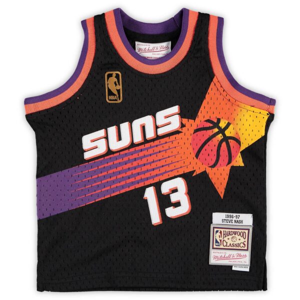 Steve Nash Phoenix Suns Mitchell & Ness Infant 1996/97 Hardwood Classics Retired Player Jersey - Black - Image 3