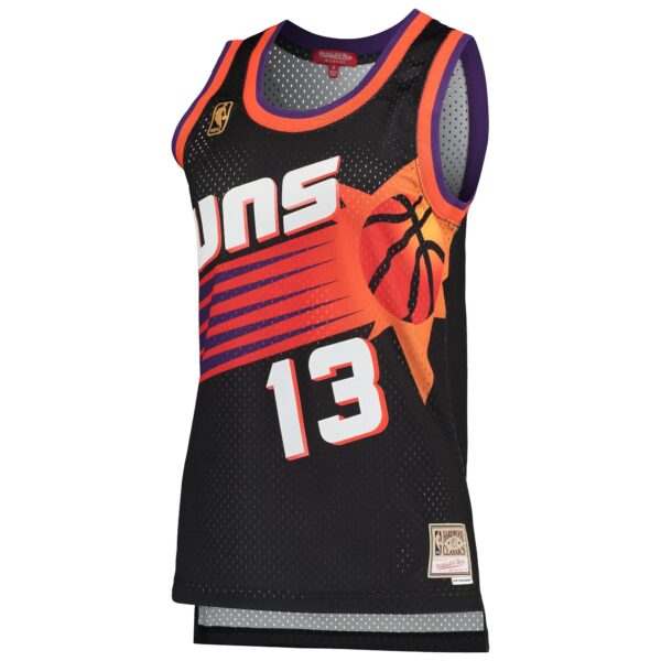Steve Nash Phoenix Suns Mitchell & Ness Women's  Hardwood Classics Swingman Jersey - Black - Image 3