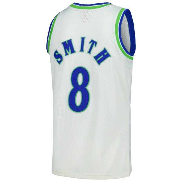 Steve Smith Atlanta Hawks Mitchell & Ness Chainstitch Swingman Jersey - Cream - Image 4