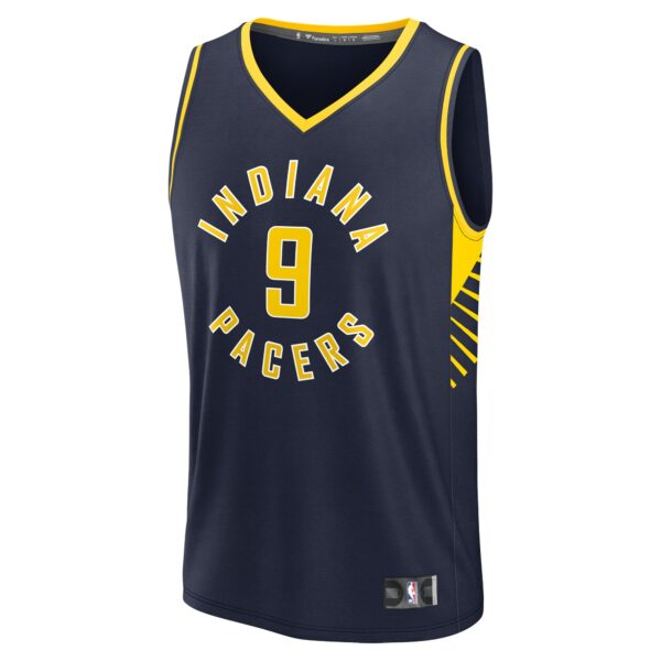 T.J. McConnell Indiana Pacers Fanatics Fast Break Replica Player Jersey - Icon Edition - Navy - Image 3