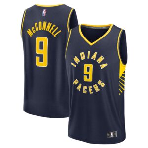 T.J. McConnell Indiana Pacers Fanatics Fast Break Replica Player Jersey - Icon Edition - Navy