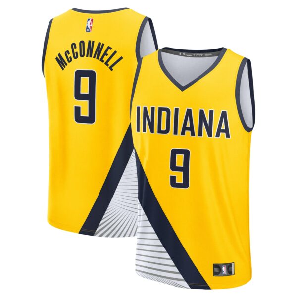T.J. McConnell Indiana Pacers Fanatics Youth Fast Break Player Jersey - Statement Edition - Gold - Image 2
