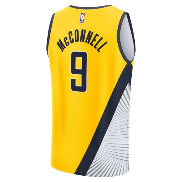T.J. McConnell Indiana Pacers Fanatics Youth Fast Break Player Jersey - Statement Edition - Gold - Image 4