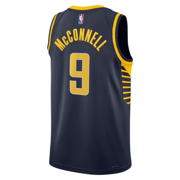 T.J. McConnell Indiana Pacers Nike Unisex Swingman Replica Jersey - Icon Edition - Navy - Image 4