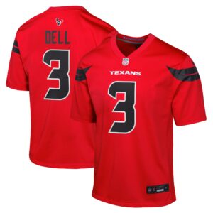 Tank Dell Houston Texans Nike Youth Alternate Game Jersey - Red