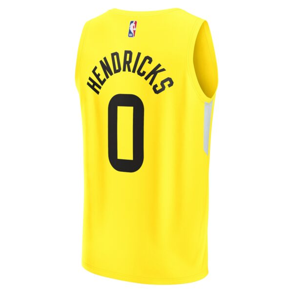 Taylor Hendricks Utah Jazz Fanatics  Fast Break Replica Jersey - Icon Edition - Yellow - Image 4