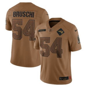Tedy Bruschi New England Patriots Nike Women's 2023 Salute To Service Retired Player Limited Jersey - Brown