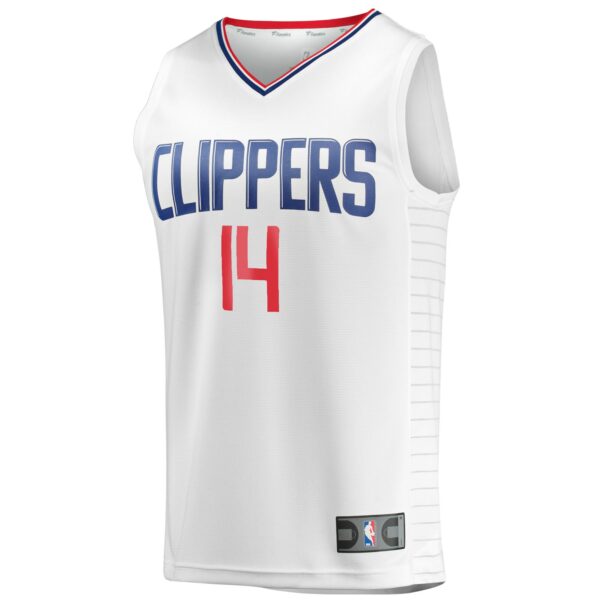 Terance Mann LA Clippers Fanatics Fast Break Player Jersey - Association Edition - White - Image 3