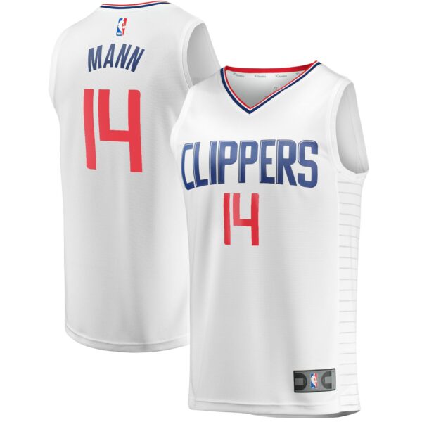 Terance Mann LA Clippers Fanatics Fast Break Player Jersey - Association Edition - White - Image 2