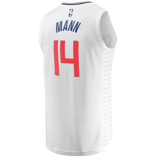 Terance Mann LA Clippers Fanatics Fast Break Player Jersey - Association Edition - White - Image 4