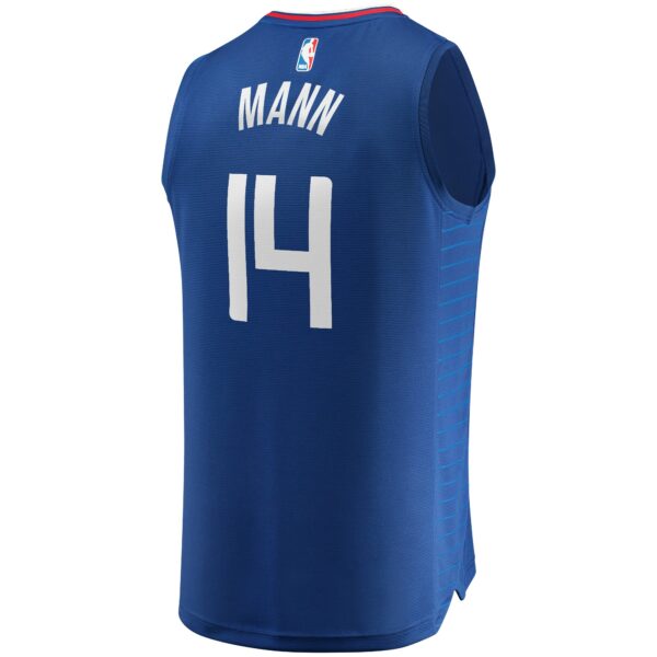 Terance Mann LA Clippers Fanatics Fast Break Replica Jersey Royal - Icon Edition - Image 4