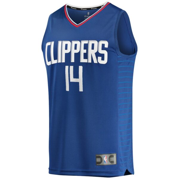 Terance Mann LA Clippers Fanatics Fast Break Replica Jersey Royal - Icon Edition - Image 3