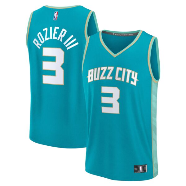 Terry Rozier Charlotte Hornets Fanatics Fast Break Jersey - Teal - City Edition - Image 2