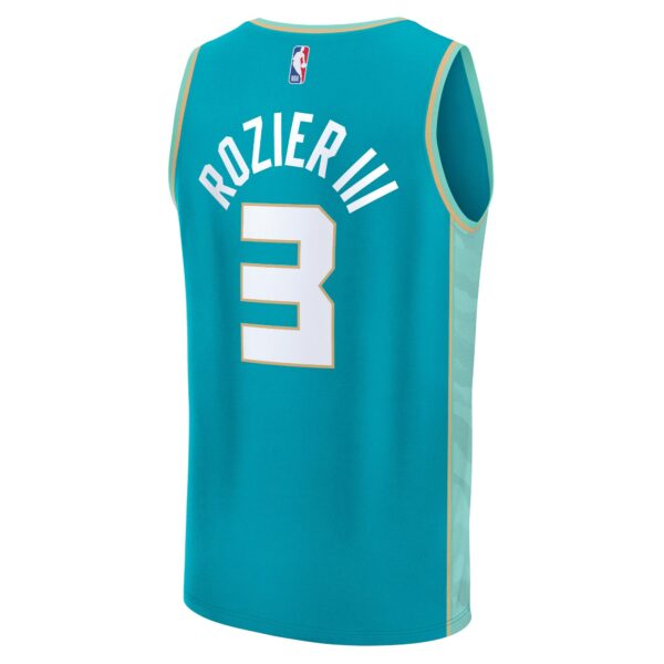 Terry Rozier Charlotte Hornets Fanatics Fast Break Jersey - Teal - City Edition - Image 4