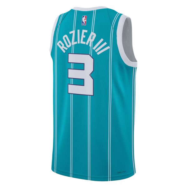 Terry Rozier Charlotte Hornets Jordan Brand Unisex Swingman Jersey - Icon Edition - Teal - Image 4