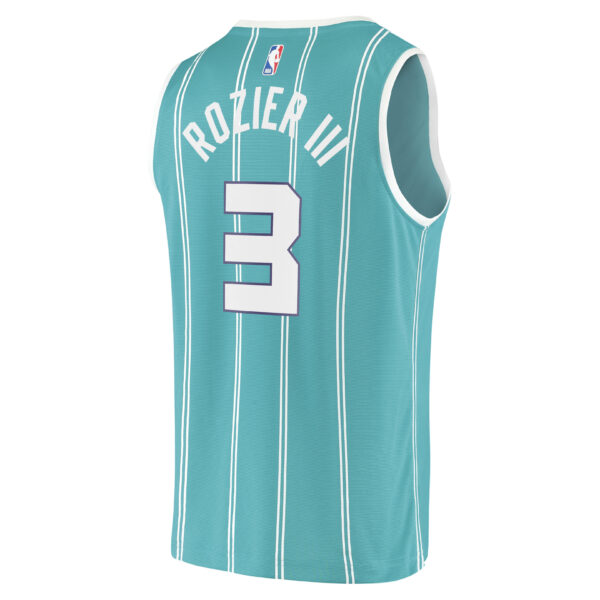 Terry Rozier III Charlotte Hornets Fanatics Fast Break Replica Player Jersey - Icon Edition - Teal - Image 4