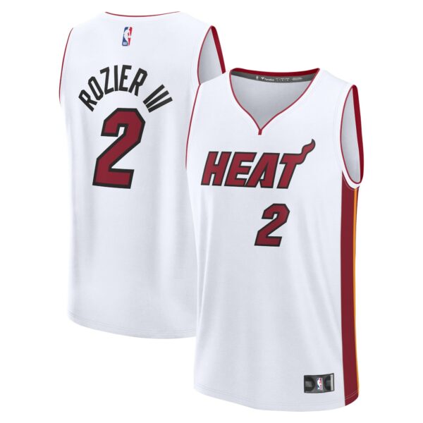 Terry Rozier Miami Heat Fanatics Fast Break Player Jersey - Association Edition - White - Image 2