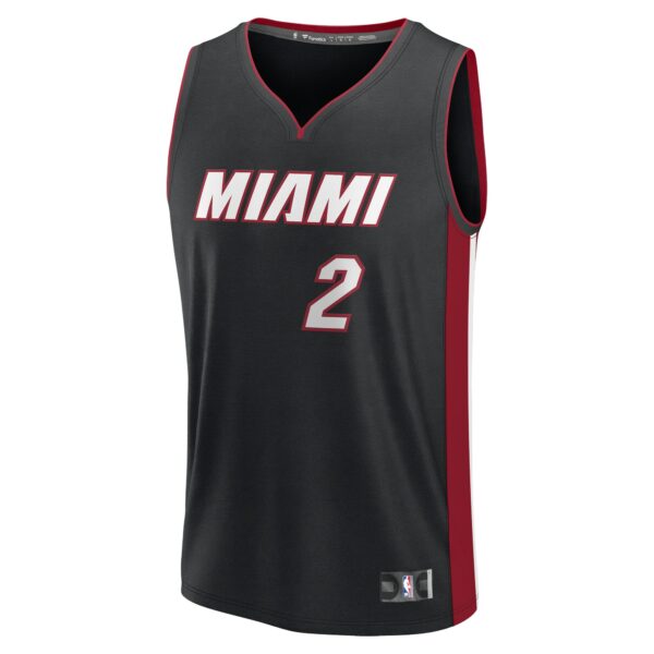 Terry Rozier Miami Heat Fanatics Fast Break Player Jersey - Icon Edition - Black - Image 3