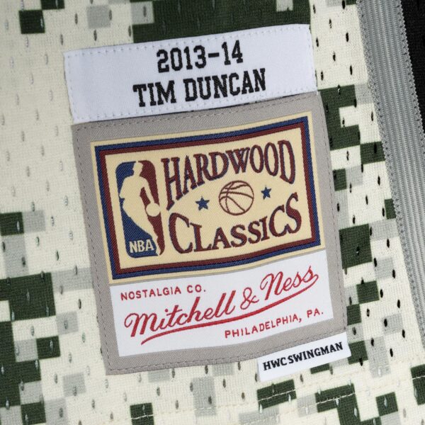 Tim Duncan San Antonio Spurs Mitchell & Ness 2013/14 Swingman Jersey - Camo - Image 6