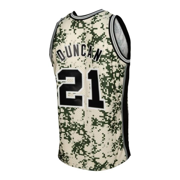Tim Duncan San Antonio Spurs Mitchell & Ness 2013/14 Swingman Jersey - Camo - Image 4