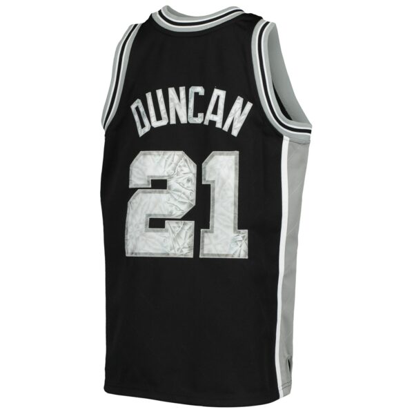 Tim Duncan San Antonio Spurs Mitchell & Ness Youth 1998/99 Hardwood Classics 75th Anniversary Diamond Jersey - Image 4