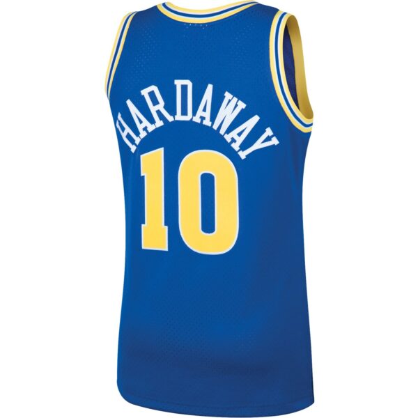 Tim Hardaway Golden State Warriors Mitchell & Ness 1990/91 Hardwood Classics Swingman Jersey - Royal - Image 4