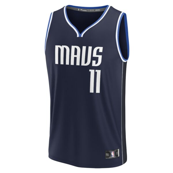 Tim Hardaway Jr. Dallas Mavericks Fanatics Fast Break Replica Player Jersey - Statement Edition - Navy - Image 3