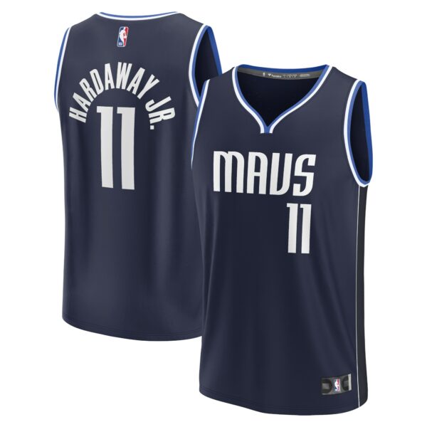 Tim Hardaway Jr. Dallas Mavericks Fanatics Fast Break Replica Player Jersey - Statement Edition - Navy - Image 2