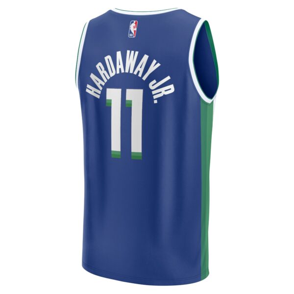 Tim Hardaway Jr. Dallas Mavericks Fanatics Fastbreak Jersey - City Edition - Blue - Image 3