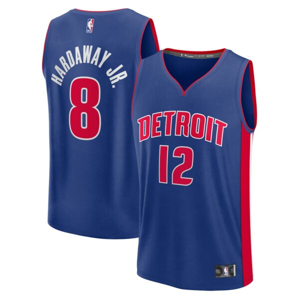 Tim Hardaway Jr. Detroit Pistons Fanatics Fast Break Replica Player Jersey - Icon Edition - Blue - Image 2