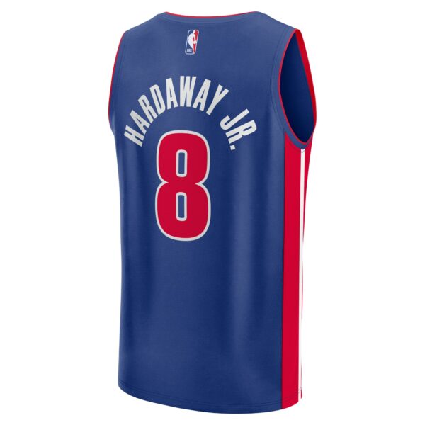 Tim Hardaway Jr. Detroit Pistons Fanatics Fast Break Replica Player Jersey - Icon Edition - Blue - Image 4