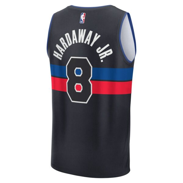 Tim Hardaway Jr. Detroit Pistons Fanatics Youth Fast Break Player Jersey - Statement Edition - Black - Image 4