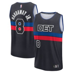 Tim Hardaway Jr. Detroit Pistons Fanatics Youth Fast Break Player Jersey - Statement Edition - Black