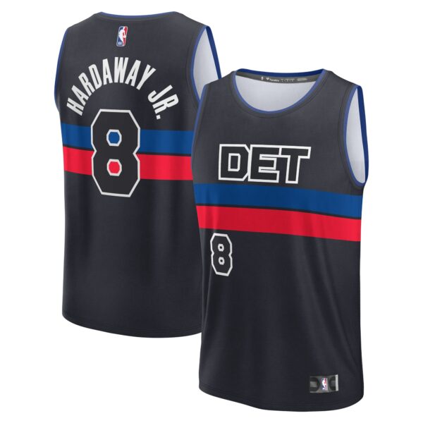 Tim Hardaway Jr. Detroit Pistons Fanatics Youth Fast Break Player Jersey - Statement Edition - Black