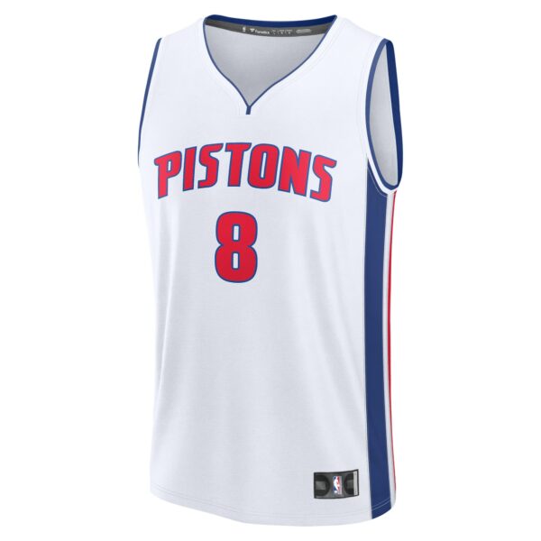 Tim Hardaway Jr. Detroit Pistons Fanatics Youth Fast Break Replica Player Jersey - Association - White Edition - Image 3