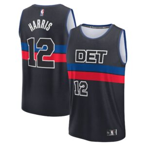 Tobias Harris Detroit Pistons Fanatics Fast Break Player Jersey - Statement Edition - Black