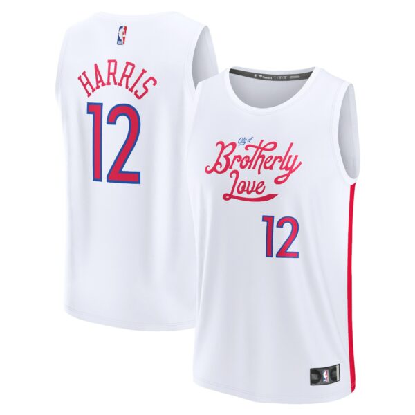 Tobias Harris Philadelphia 76ers Fanatics Fastbreak Jersey - City Edition - White