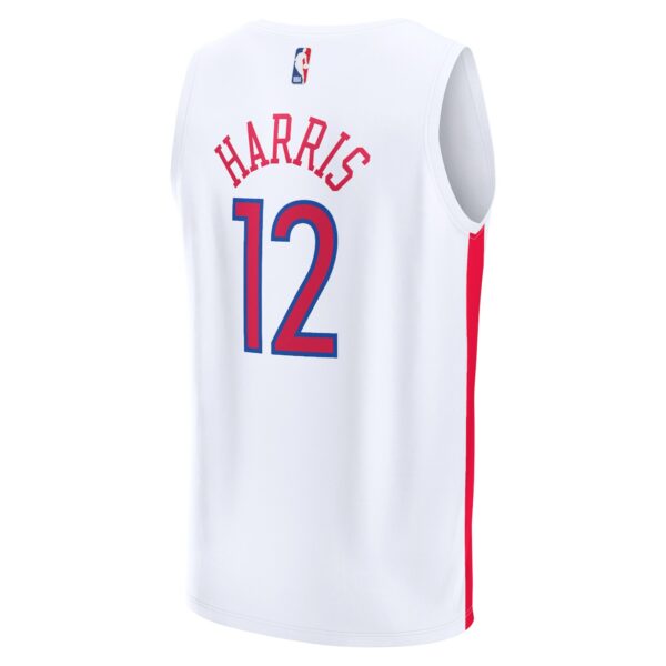Tobias Harris Philadelphia 76ers Fanatics Youth Fastbreak Jersey - City Edition - White - Image 4