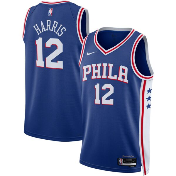 Tobias Harris Philadelphia 76ers Nike Unisex Swingman Jersey - Icon Edition - Royal - Image 2