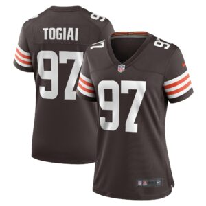 Tommy Togiai Cleveland Browns Nike Women's  Game Jersey -  Brown