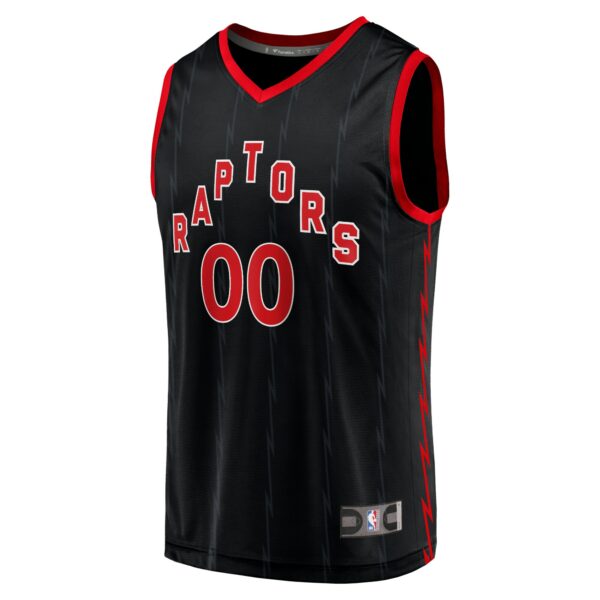 Toronto Raptors Fanatics Fast Break Replica Custom Jersey Black - Statement Edition - Image 3