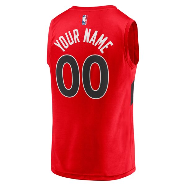 Toronto Raptors Fanatics Fast Break Replica Custom Jersey - Icon Edition - Red - Image 4