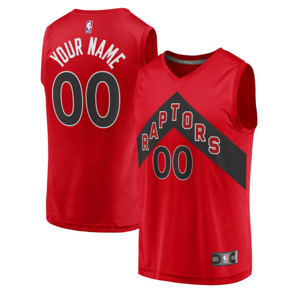 Toronto Raptors Fanatics Fast Break Replica Custom Jersey - Icon Edition - Red